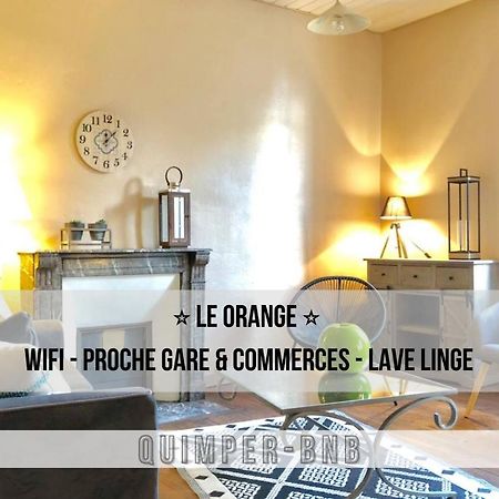 Le Orange - Confort - Wifi - Entre Gare Et Centre Quimper Bagian luar foto